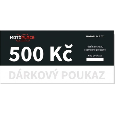 Dárkový poukaz 500 Kč Typ poukazu: Elektronický (pošleme na e-mail)