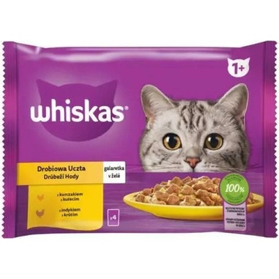 Whiskas mp hydinový výber v želé 4x85 g