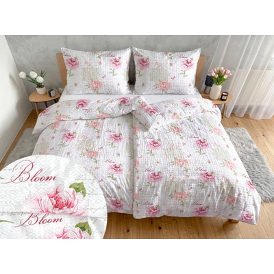Áčko krep obliečky PIVÓNIE Bloom 70x90 140x200