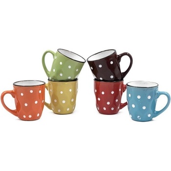 Керамична чашка на точки микс цветове (2-20972)