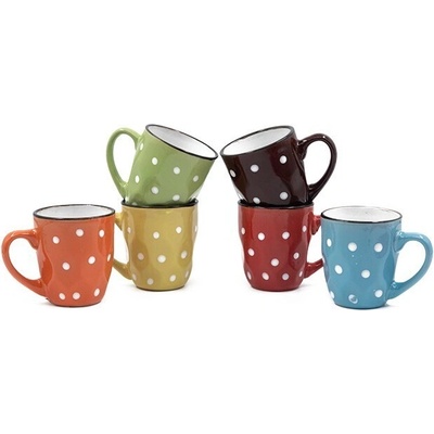 Керамична чашка на точки микс цветове (2-20972)