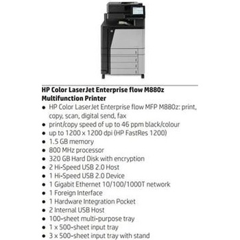 HP Color LaserJet Flow M880z A2W75A