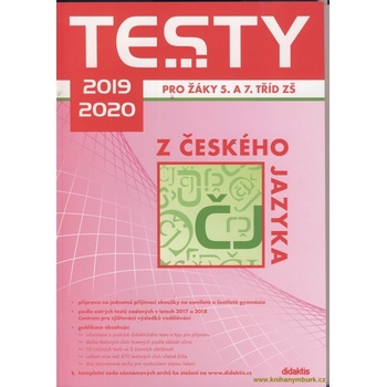 Testy 2019-2020 z českého jazyka pro žáky 5. a 7. tříd ZŠ
