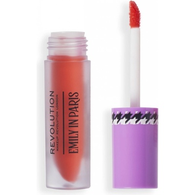 Makeup Revolution Emily In Paris Mimosa Orange Rouge tekutá rtěnka 3 ml