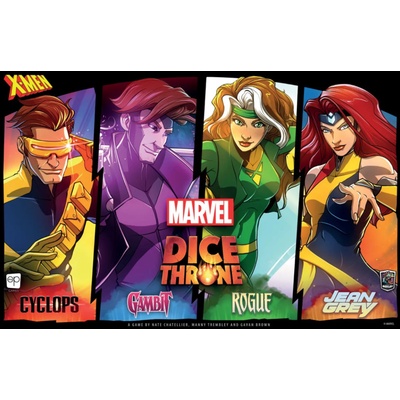 Roxley Games Marvel Dice Throne: X-Men Cyclops v. Gambit v. Rogue v. Jean Grey