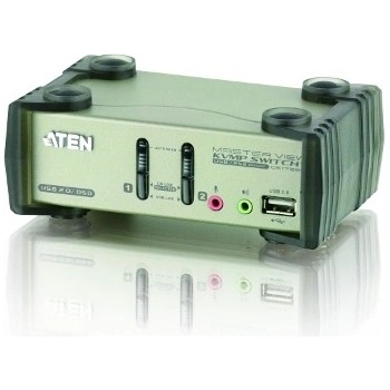 Aten CS-1732B 2-Port USB 2.0 KVMP Switch OSD, 2x USB Cables, 2-port Hub, Audio