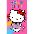 Carbotex Detský uterák Hello Kitty Rainbow 30 x 50 cm