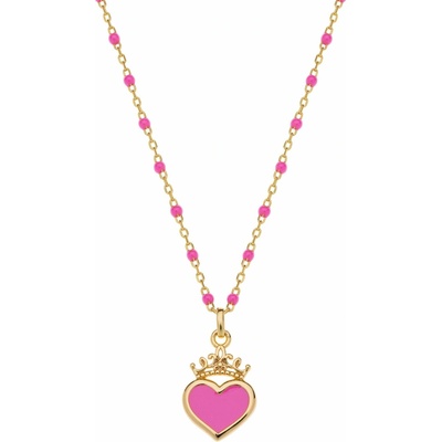 Disney Princess stříbrný pozlacený NS00057YL-157.CS - dětský náhrdelník