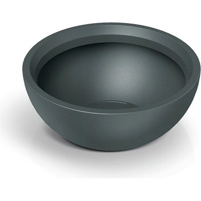 Prosperplast Plastový květináč MOLIOS BOWLS grafitový, 38 cm