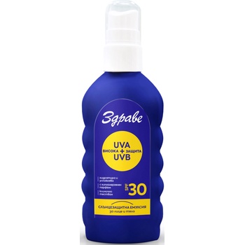 Image 1 of Здраве Sun Слънцезащитна емулсия за лице и тяло, SPF30, 150 ml