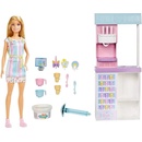 Mattel Детски комплект за игра, Кукла Barbie с магазин за сладолед, 30 см, 1710288