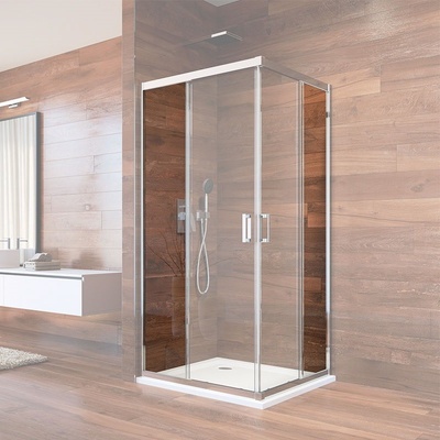 Mereo CKND43K Pevný diel sklenený s profilom a tesnením pre CK608A..K, 90x90x190 cm, biely, Point