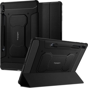 Spigen Противоударен Калъф за SAMSUNG Tab S8 Plus/ S7 Plus/ S7 FE, SPIGEN Rugged Armor PRO Case, Черен (ACS01607)