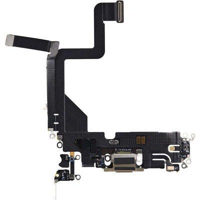 AppleKing nabíjací a audio flex konektor na Apple iPhone 14 Pro - zlatá