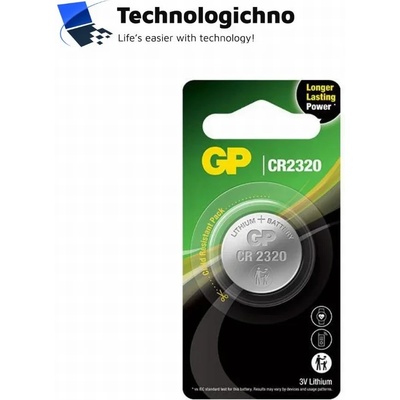 GP Литиева бутонна батерия GP CR2320 3V 260mAh (GP-BL-CR2320-CPU1)