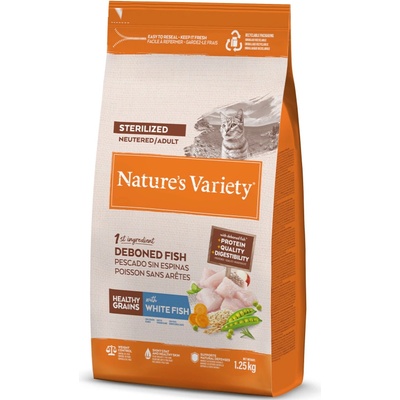 Nature’s Variety Original cat sterilised bez obilovin s tuňákem 1,25 kg