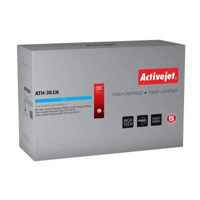 Compatible Тонер Activejet ATH-361N (заместител за HP 508A HP508A CF361A, Supreme, 5000 страници, циан) (ATH-361N)