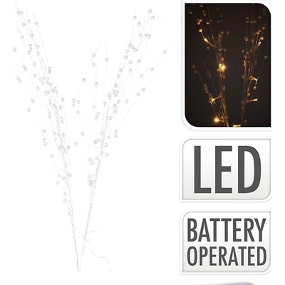 LAALU LED KVET vianočný biely 76 cm