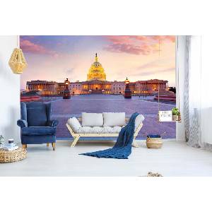 DIMEX ART Самозалепваща се флизелинова фототапета сграда на капитолия 375 x 250 см