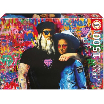 Educa - Puzzle Leo And Lisa, TV Boy - 1 500 piese