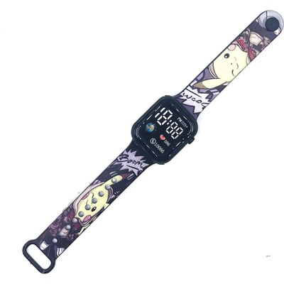 Nubi Детски часовник NUBKI Watch SE2, Силиконова каишка, Черно / Жълт (SE2-BLACK-YELLOW)