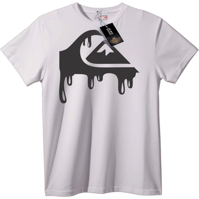 NOONEBRAND Тениска Капещо вълнообразно лого - XS, White