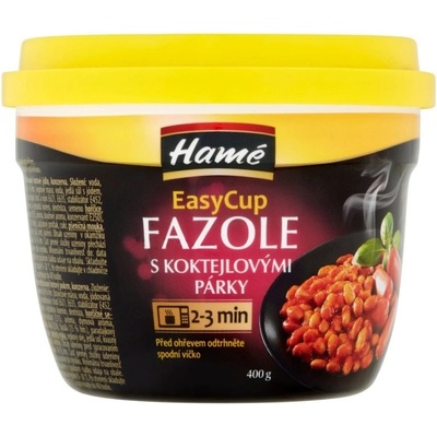 Hamé EasyCup Fazole s koktejlovými párky 400 g