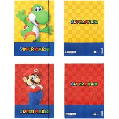 Папка с ластик Super Mario Red/Blue, 2 вида, Асортимент (73192)