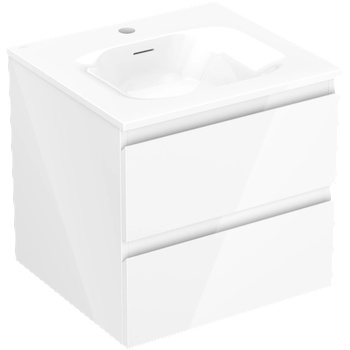 Mexen Orio шкаф за баня 50 см с мивка Vela, 2 чекмеджета, бял гланц - 91A10-05047-2-BFF00-W23M00 (91A10-05047-2-BFF00-W23M00)
