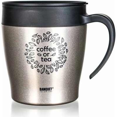 Banquet Termohrnček cestovný TAZZA 330 ml béžová