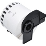 Makki съвместими етикети Brother DK-22205 - Roll White Continuous Length Paper Tape 62mm x 30.48m, Black on White - MK-DK-22205 (MK-DK-22205) - zettabytex