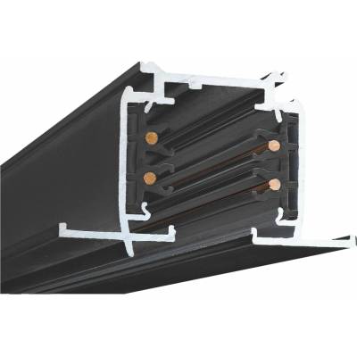 3F lišta POWERGEAR zápustná černá 1m