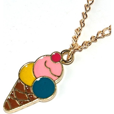 Fashion Jewerly Řetízek Kopečková zmrzlina v kornoutku, ať žije léto a teplo :), Prázdniny, Love Icecream 2883