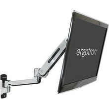 ERGOTRON LX Sit-Stand Wall Mount Arm, Polished 45-353-026