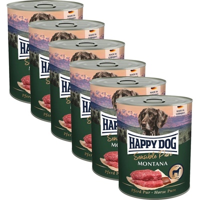 Happy Dog Pferd Pure Montana - 6 x 800 г / конь