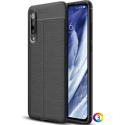 Xiaomi Mi 9 Pro Удароустойчив Litchi Skin Калъф и Протектор