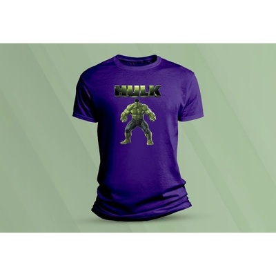 Sandratex dětské bavlněné tričko Hulk purpurová