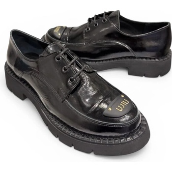 GNStyle ДАМСКИ ОБУВКИ С ВРЪЗКИ ОТ ЧЕРЕН ЕСТЕСТВЕН ЛАК С МОДЕРЕН ИТАЛИАНСКИ ДИЗАЙН