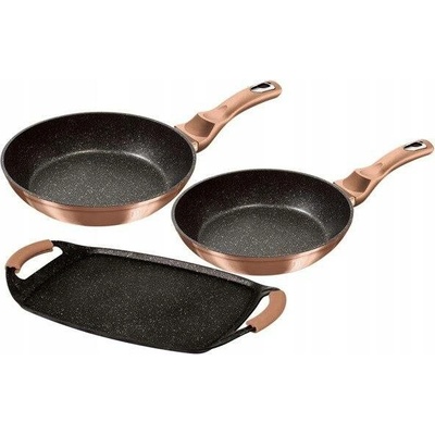 BerlingerHaus Tradiční pánev Rose Gold Collection 26 cm s granitovým povrchem