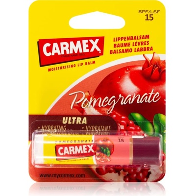Carmex Pomegranate хидратиращ балсам за устни в тубичка SPF 15 4.25 гр