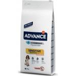 Affinity Advance Dog Medium/Maxi Adult Sensitive - сьомга и ориз, високачествена храна за чувствителни или алергични кучета от средни и едри породи, Испания - 3 кг