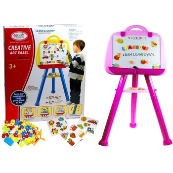 Lean Toys Magnetická tabuľa zmazateľné písmená čísla
