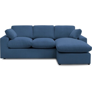 Bobochic Син ъглов диван от рипсено кадифе Belair - Bobochic Paris (WT-HILL-N--U3-W_2 P1074)