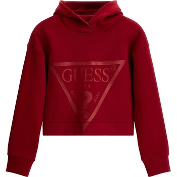 Image 1 of GUESS Спортен суичър без цип за момиче в бордо с лого Guess