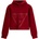GUESS Спортен суичър без цип за момиче в бордо с лого Guess