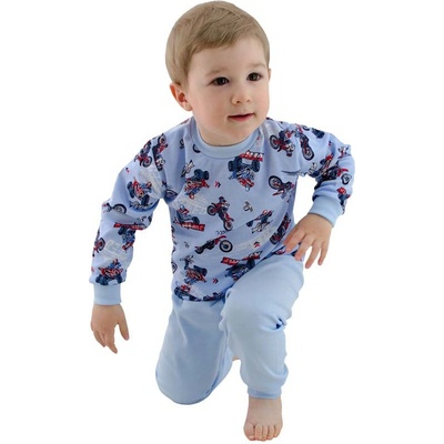 Esito chlapecké pyžamo Hasiči modrá červené