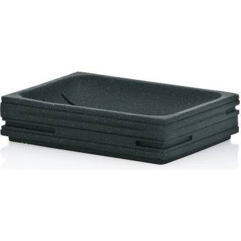 Kela Сапунерка от полирезин KELA Posidon, черна (2167)