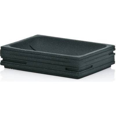 Kela Сапунерка от полирезин KELA Posidon, черна (2167)