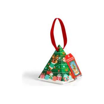 Image 1 of Reindeer Snow Globe 48 Piece Mini Puzzle Ornament | Mudpuppy