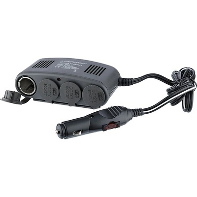 Rozčtyřka 12V (3x12V + 1x zapalovač), kabel 1m, pojistka 10A, 58606 – Zboží Mobilmania